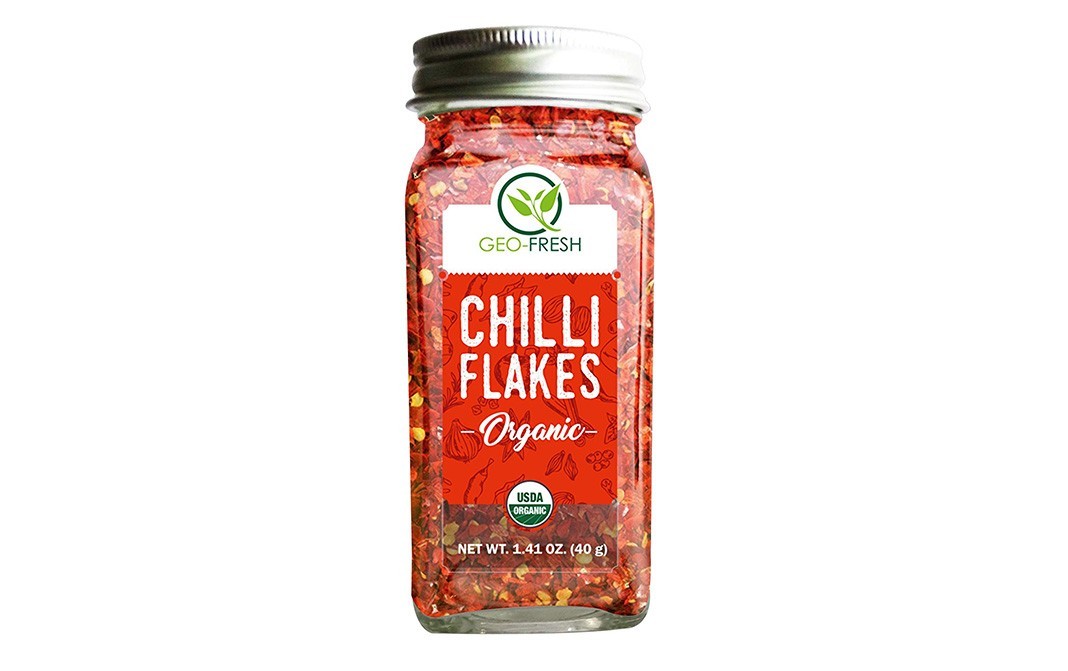 Geo-Fresh Organic Chilli Flakes    Bottle  40 grams